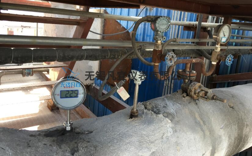 張家港天然氣鍋爐用雙金屬溫度計，熱電阻現場
